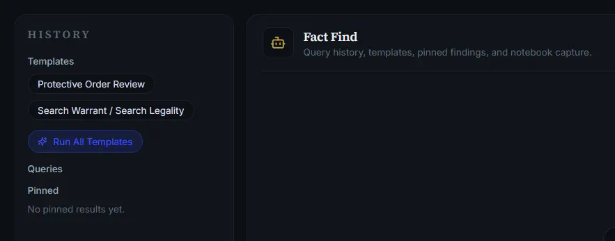 Fact Find chat interface preview